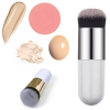 Using Portable Kabuki Makeup Brush for Makeup Application