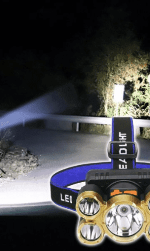LED head torch with adjustable strap