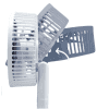 3-in-1 clip fan clipped on desk edge showing desktop mode with adjustable 180 degree rotation angle Pakistan