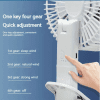 3-in-1 clip fan 3 speed mode control button showing low medium and high airflow settings Pakistan