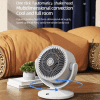 FT-905 rechargeable mini table fan placed on office desk showing portable silent operation for study and work Pakistan