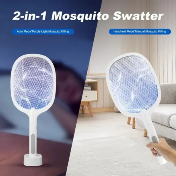 Nova ME-903 Mosquito Racket with Charging Stand and Rechargeable Battery