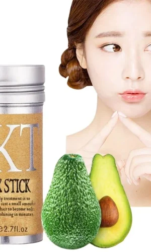 Hair wax stick for frizz control and strong hold styling